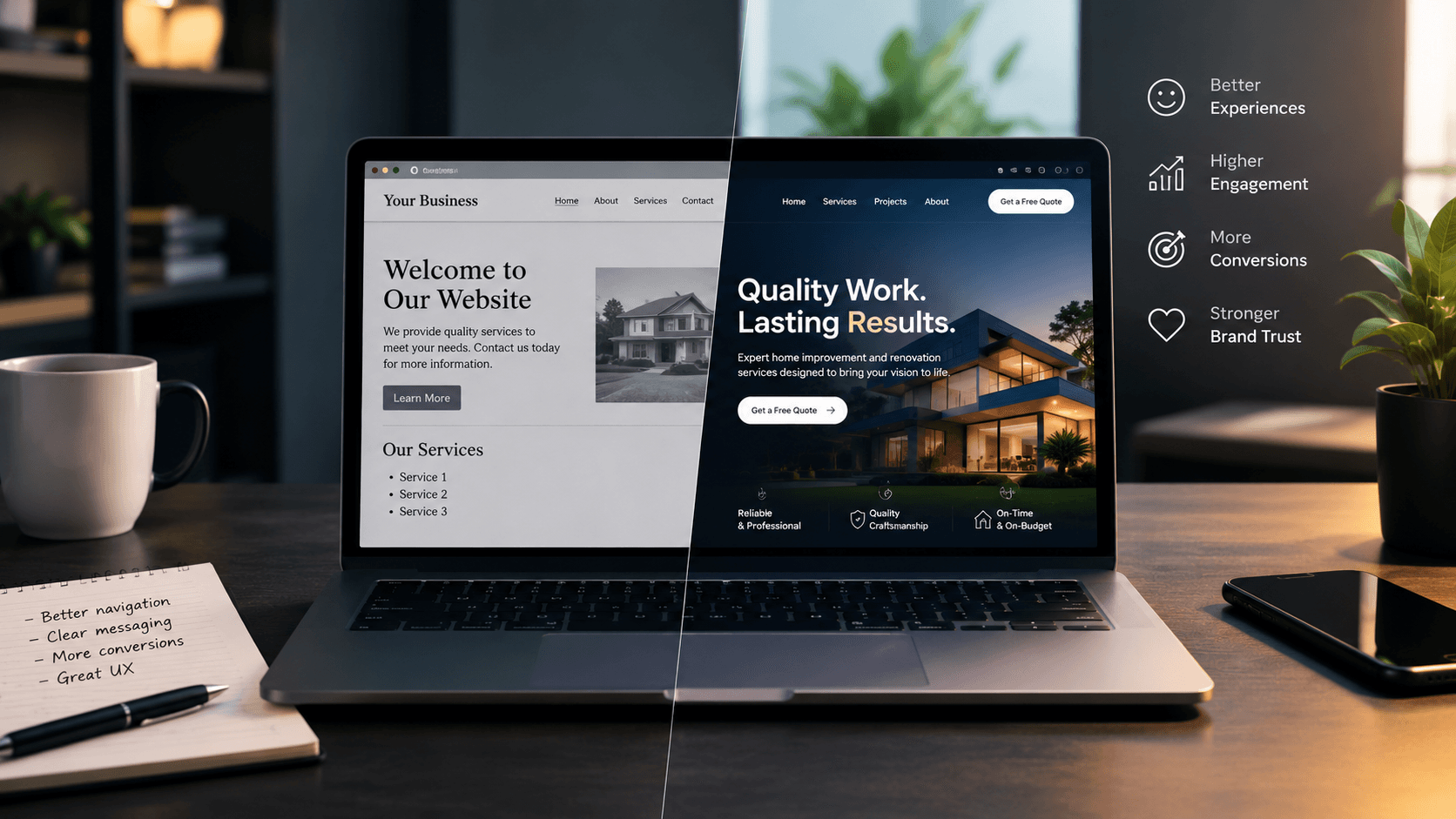 Before and After Website